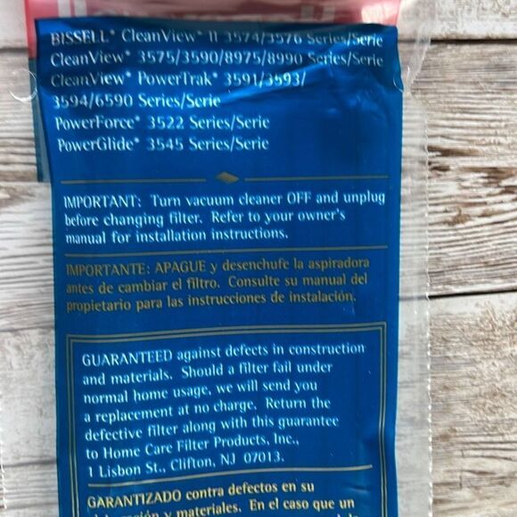 Bissell 7 & 9 Vacuum Replacement Filter H11002 Made by Honeywell New - Picture 4 of 9